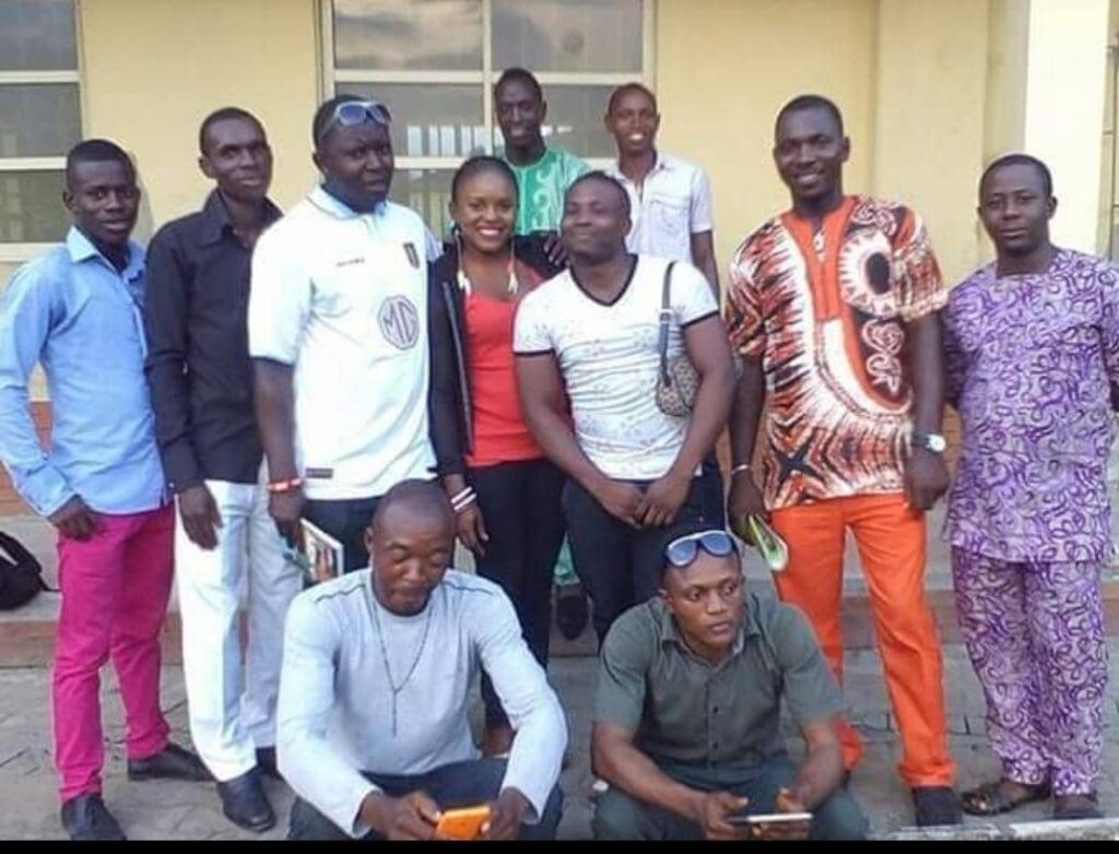 Group photo graph of members of Okpe Union Youth Wing Sapele Branch