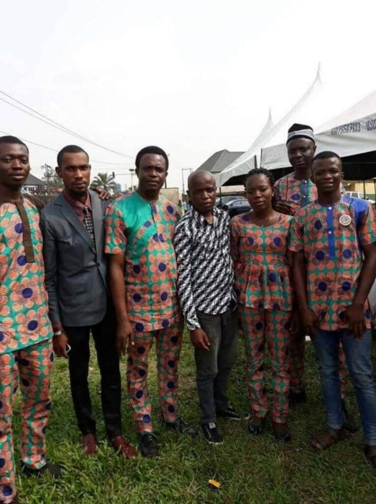 Group photo of members of Okpe Union Youth Wing Warri Zone