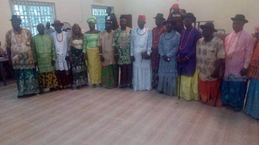 Group Photograph of Elected NEC Members of Okpe Union in 2016.