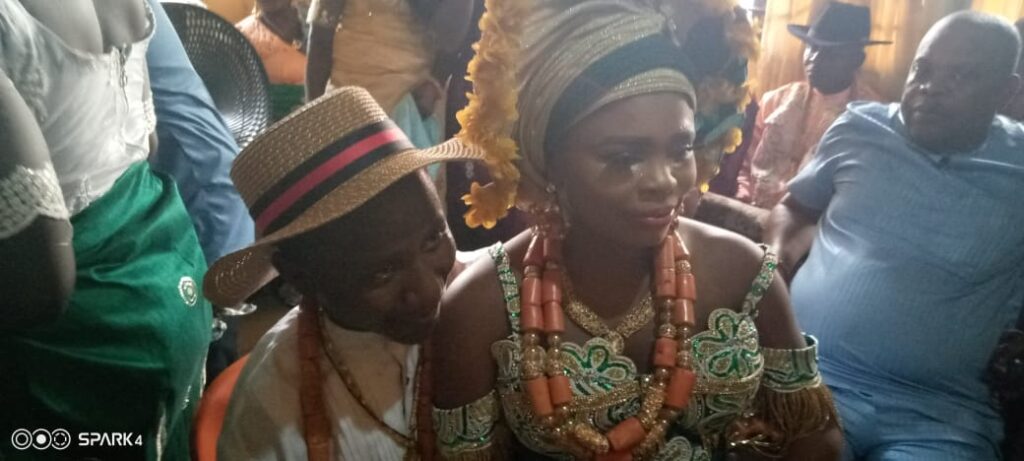Traditional marriage ceremony in Okpe kingdom.